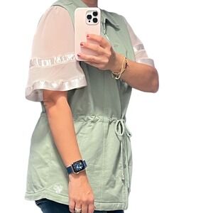 Dream Jeannes by Quacker Factory Lightweight‎ Sleeveless Drawstring  Vest Size M